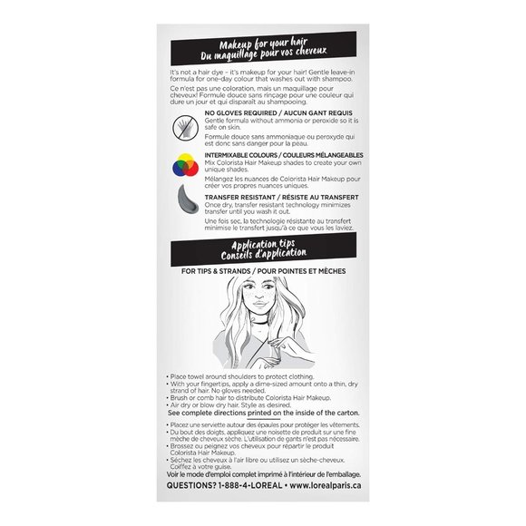 L'oreal Paris Hair Color Colorista Makeup 1-day for Blondes, Lilac500 - Picture 4 of 9